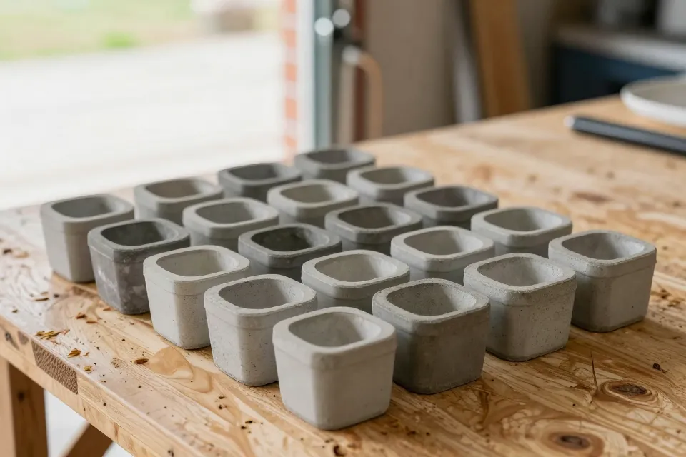 What color is most residential concrete?