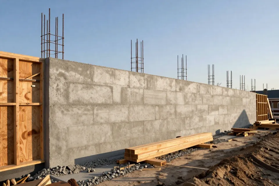 Which type of home structure most commonly sits on a poured concrete foundation?