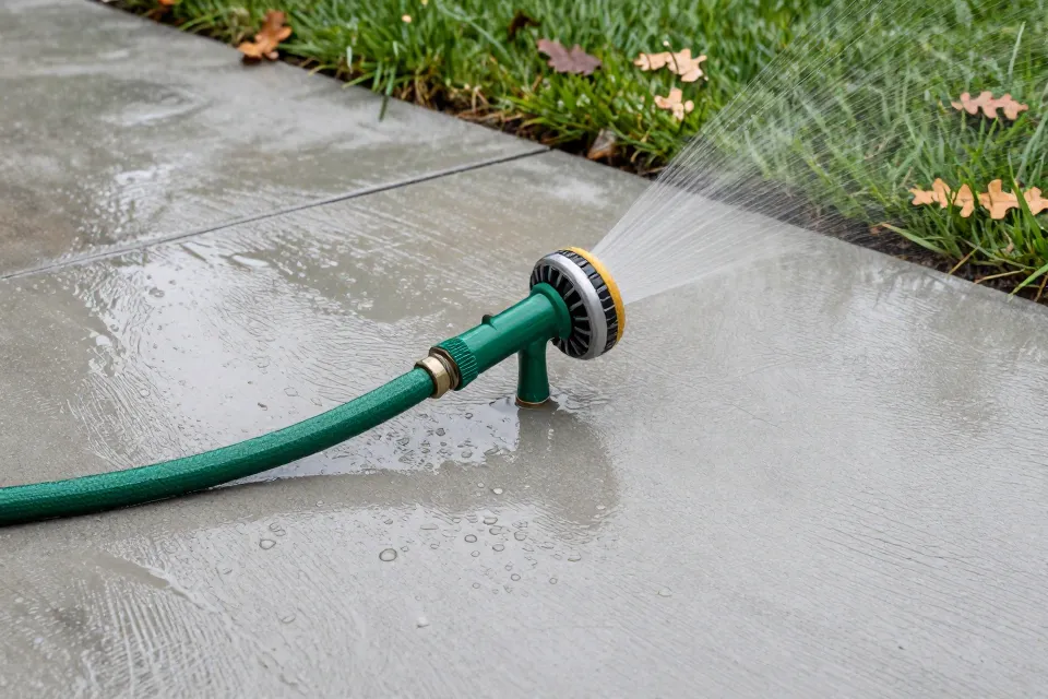How many days should new concrete typically stay moist during curing?