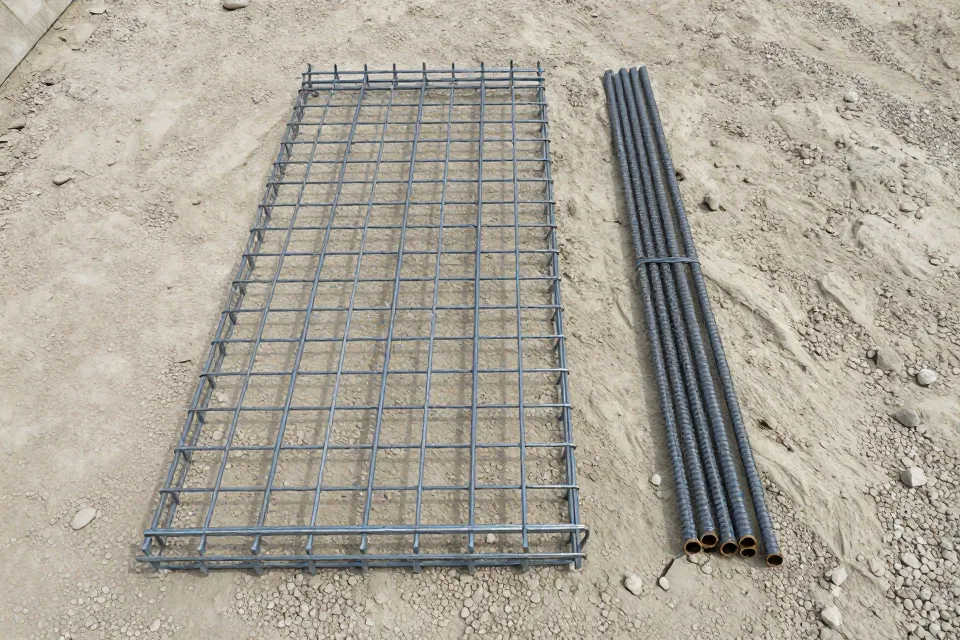 What does rebar add to a slab that wire mesh usually does not?
