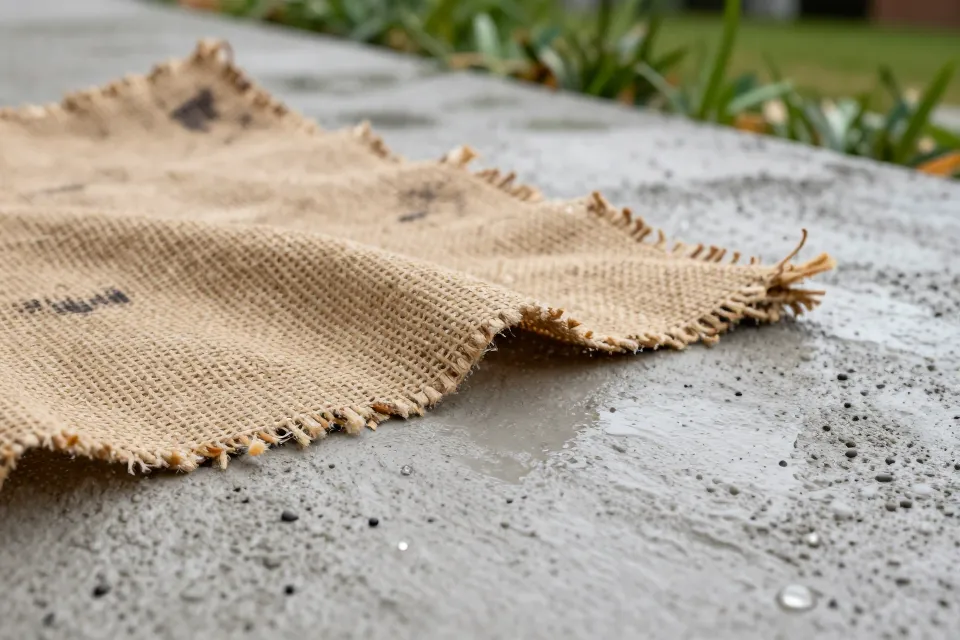 How long should new concrete typically be kept moist during curing?