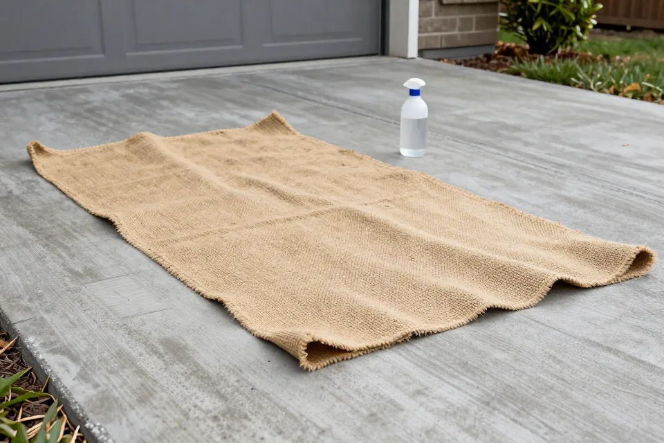 Freshly patched concrete should be kept: