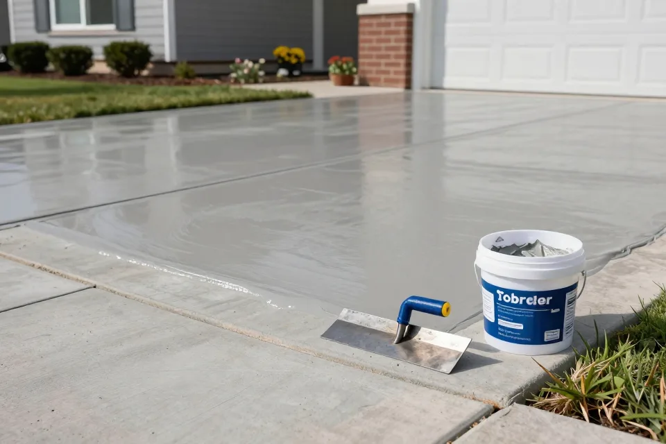 If water pools in a crack after rain, you should: