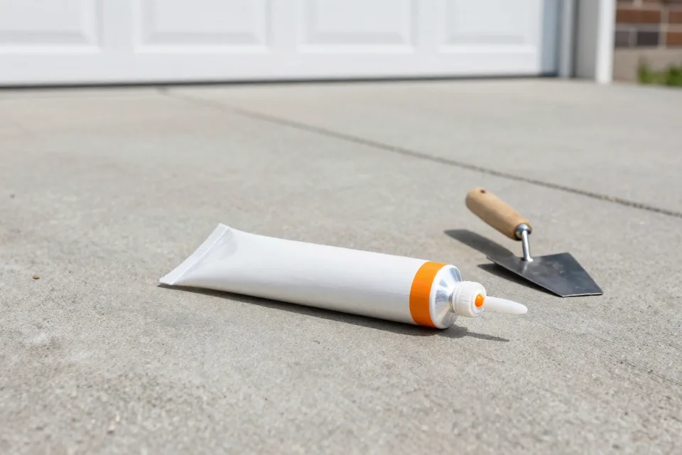 Most hairline driveway cracks need: